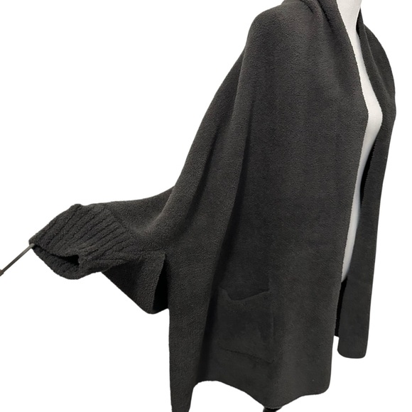 Barefoot Dreams Cozychic Womens Blanket Wrap One Size Carbon Gray - Picture 11 of 13